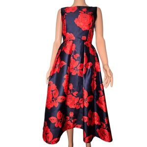 slim fit dress slacks Pleated Woven Fit and Flare Dress